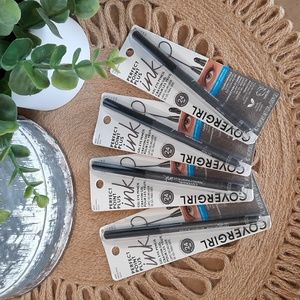 COVERGIRL Perfect Point Plus Ink Gel Eyeliner Metallic Slate 290 Bundle of 4